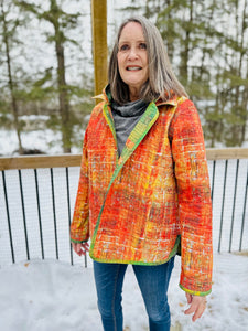 Maureen shares how she finished her seams and completed the binding
