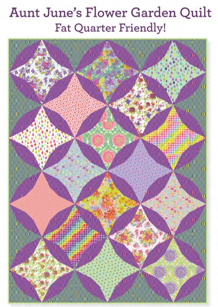 UNTAMED- Tula Pink - Aunt June’s Flower Garden Quilt KIT - Preorder October  2024