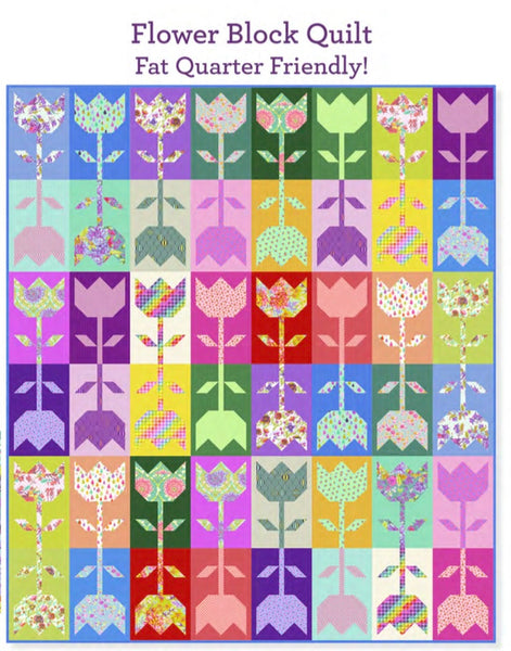 UNTAMED- Tula Pink - Flower Block Quilt KIT 96”x110” - Preorder October  2024