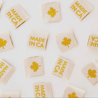 Made in CA 🍁 -  Woven Clothing Label Tags