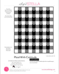 Pammie Jane Kitty Litter- PLAID with CATitude Quilt - 66”x78” - your CHOICE of Color