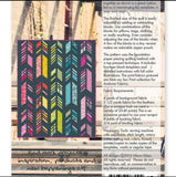 Feathers Quilt Kit / Sunprint 2024 with BLACK Kona Solid for the background