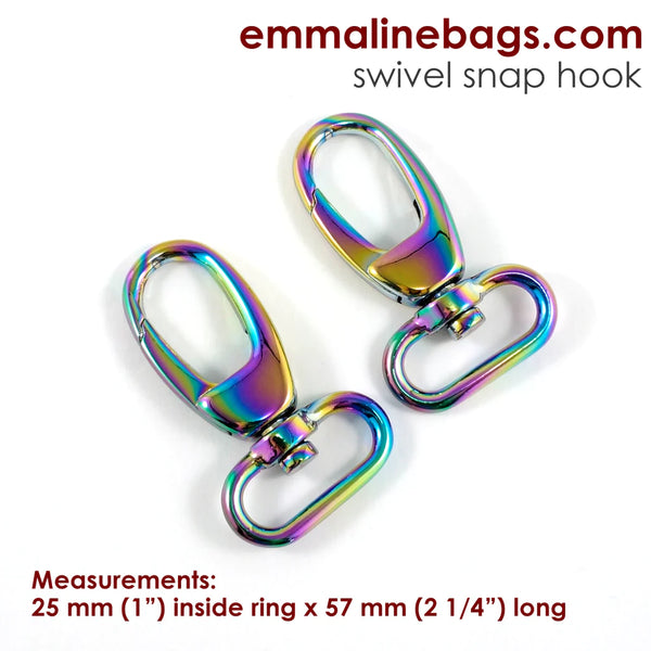 Swivel Hook - Emmaline Bags 1” Rainbow