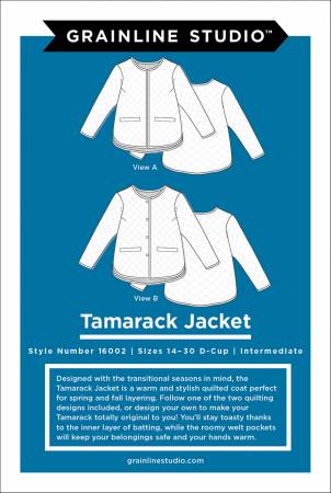 The Tamarack Jacket - size 14-30- we have FREE tutorials to help you get startedp