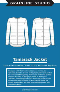 Tamarack Jacket Pattern- getting started