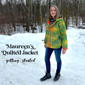 Maureen 1 - Quilted Coat - getting started with materials