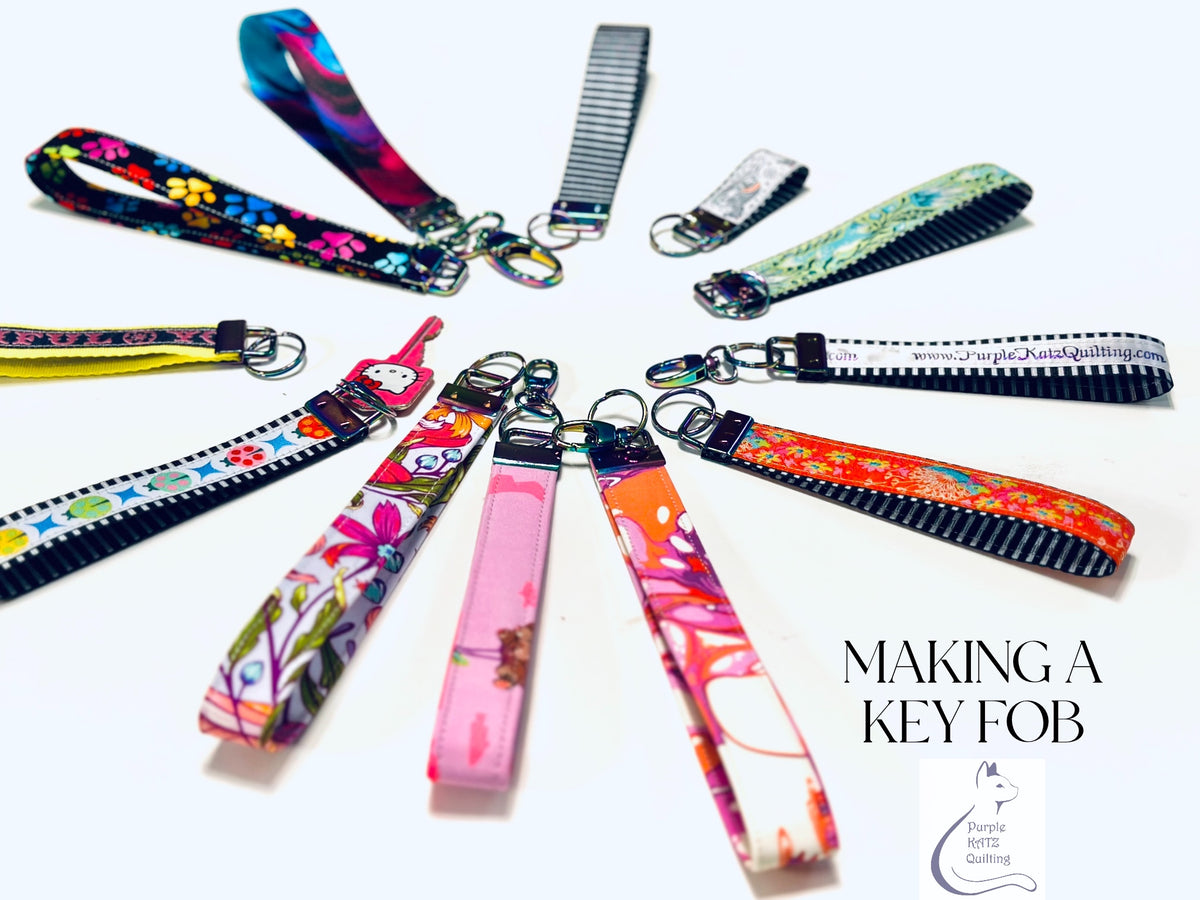 Make your Own Key FOB – Purple KATZ Quilting