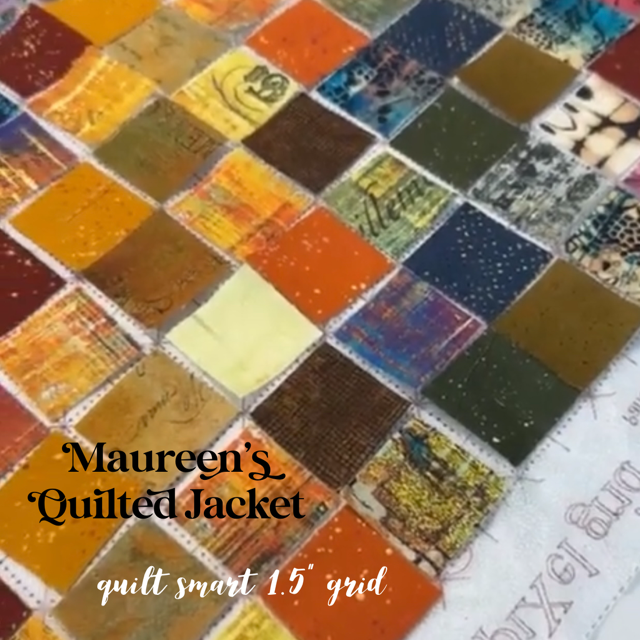 Maureen 2 - Using the Quilt Smart product to create her jacket