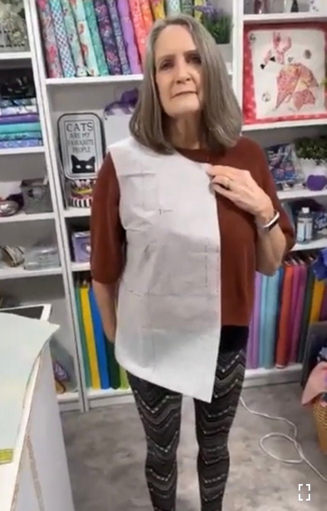 Maureen 4 - pattern fit and quilted panels