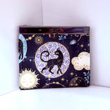 Juniper Clasp Wallet - CATS Cotton with Gunmetal hardware   - WITH pattern & BONUS RFID cloth