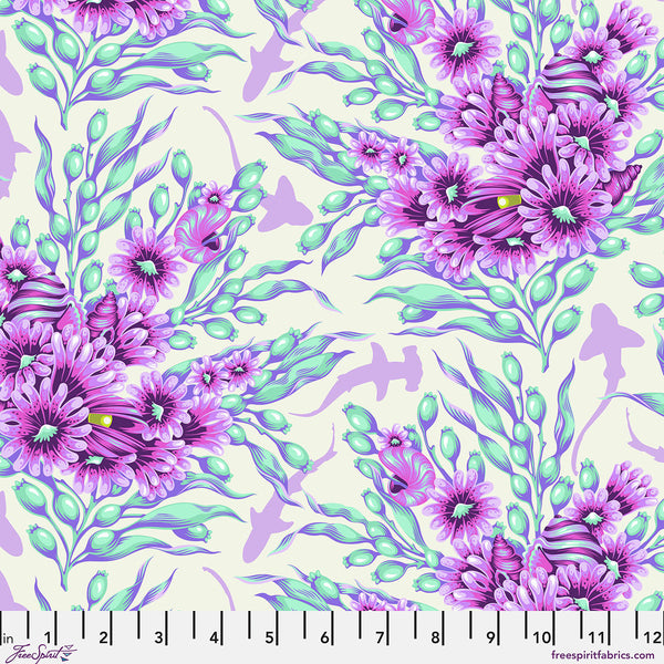 Shadow Sharks - Ultraviolet - Floral Reef by Tula Pink - PREORDER April 2026 -