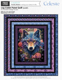 Celeste - LOG CABIN Panel Quilt - 67.5”x76.5”