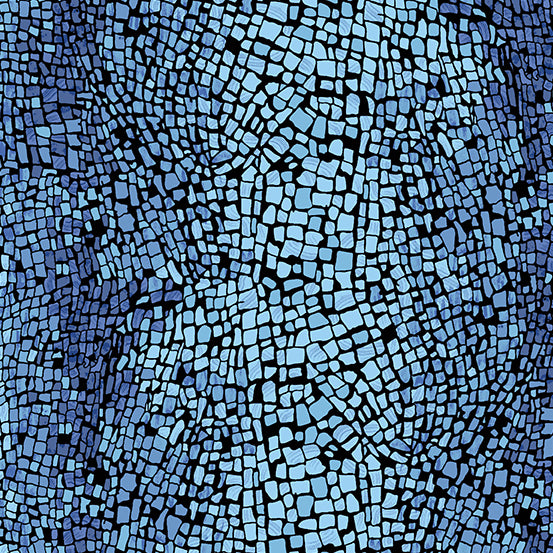 GEMMA By Eye Candy Quilts - A841-B1 - Blue Chalcedonyo