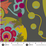 Presale November 2026 - Color Compass Backing - Alison Glass Redwood Wide Back - MURA Charcoal - AW10466C - precut 100”x108”