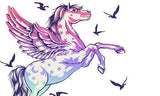 Tula Pink Pegasus Pencil Pouch - preorder October 2026