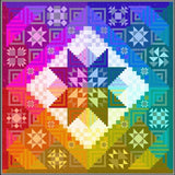 Preorder for November 2026 - COLOR COMPASS QUILT Kit - BOM format - 84”x84” - includes printed pattern booklet