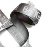 NEW COLOUR - KATZ Bag Bling -  Be Brave Be Bold Be Kind - 1.5” Woven Jacquard Webbing - SILVER