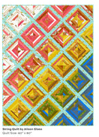 Camp Kitschy LaLa - Alison Glass - String Quilt Kit  60”x80” - preorder October 2025