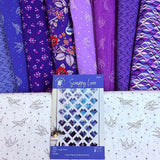 Libs Elliott Perfect Day- Scrappy Love Quilt -  Small Throw Size - 45” x 68” / Blue/Purple Curated Bundle - Choose Background in Drop down menu