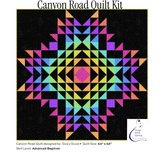 Canyon Road Quilt Kit With Black background - 64”x 64”