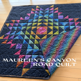 Canyon Road Quilt Kit With Black background - 64”x 64”