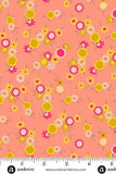 Preorder September 2026 - Alison Glass JINNY 108” wide Daisy Chain Flamingo - 2 m bundle 80”x108”