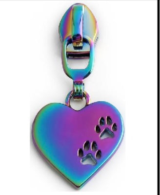 NEW - Just Arrived - KATZ Bag Bling - #5 Rainbow - Puppy Love   - Zipper Pulls - 4 pc package