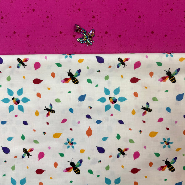 Quilted Pouch KIT - pattern by UhOh Creations - Quiet Play BEE