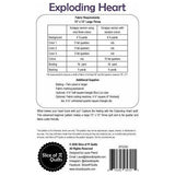 Event Special - Exploding Heart Quilt KIT -  GREYWORK Black & White with rainbow