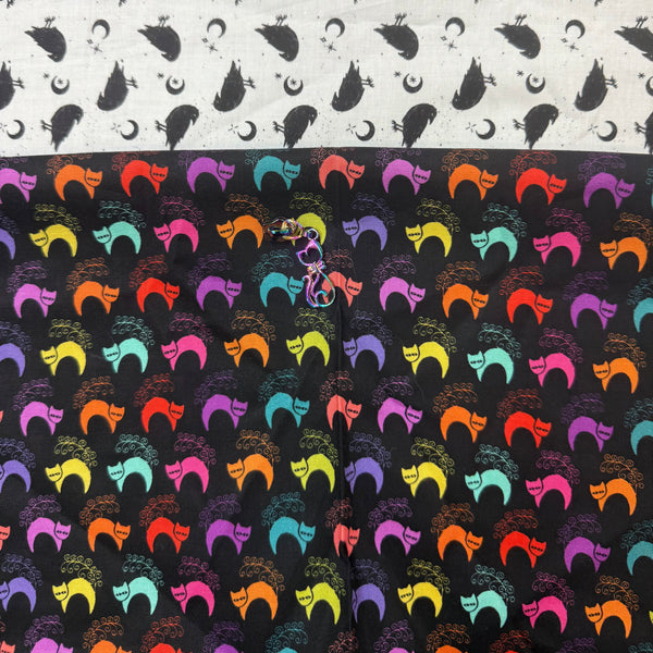 Quilted Pouch KIT - pattern by UhOh Creations - Rainbow Cats