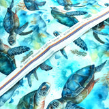 Sea Turtles - My Fabric Dresser - Cotton Canvas 56” wide