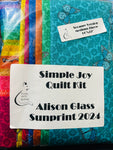 Nancy’s Colorway - Simple Joys Quilt KIT - Alison Glass Rainbow - Medium Throw 60”x72”