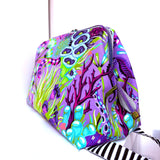 DELUXE Large - PKQ Grab & Go RETREAT Bag KIT - Tula Pink Floral Reef - Reef What You Sew UltraViolet