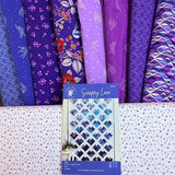 Libs Elliott Perfect Day- Scrappy Love Quilt -  Small Throw Size - 45” x 68” / Blue/Purple Curated Bundle - Choose Background in Drop down menu