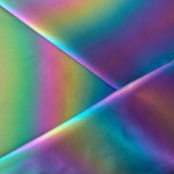Iridescent Rainbow Faux Leather/Vinyl - sold by half yard 18”x58”