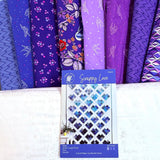 Libs Elliott Perfect Day- Scrappy Love Quilt -  Small Throw Size - 45” x 68” / Blue/Purple Curated Bundle - Choose Background in Drop down menu