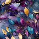 Gold Leaf  - My Fabric Dresser - Cotton Canvas 56” wide