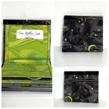 Juniper Clasp Wallet - Libs Elliott Black/Lime with Gunmetal hardware   - WITH pattern