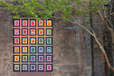 Alison Glass POSTMARK - Cool - sold per 24"  panel - 2 repeats as shown per panel