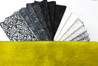 Birch Bark Quilt Kit - featuring B&W Musical and Glaze accents - Limelight