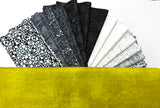 Birch Bark Quilt Kit - featuring B&W Musical and Glaze accents - Limelight