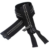 KATZ Bag Bling - SPARKLE ZIPPER 1 WAY Separating #10 Resin 60 cm