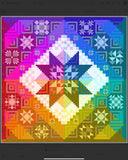 Introductory Pricing -  Preorder for November 2026 - COLOR COMPASS QUILT Kit - BOM format - 84”x84” - shipped in two shipments