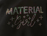 Preorder April 20, 2026 / PKQ “Material Girl” Sparkly Iron On Sticker  5.5” wide x 3.1” high