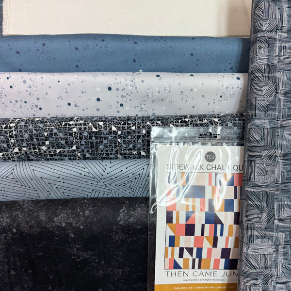 Sidewalk Chalk Quilt Kit -  Blue Mountains - 54”x64”