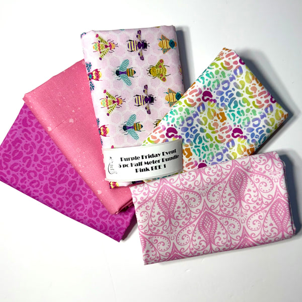 5 Half Meter Bundles - Pink BEE 1