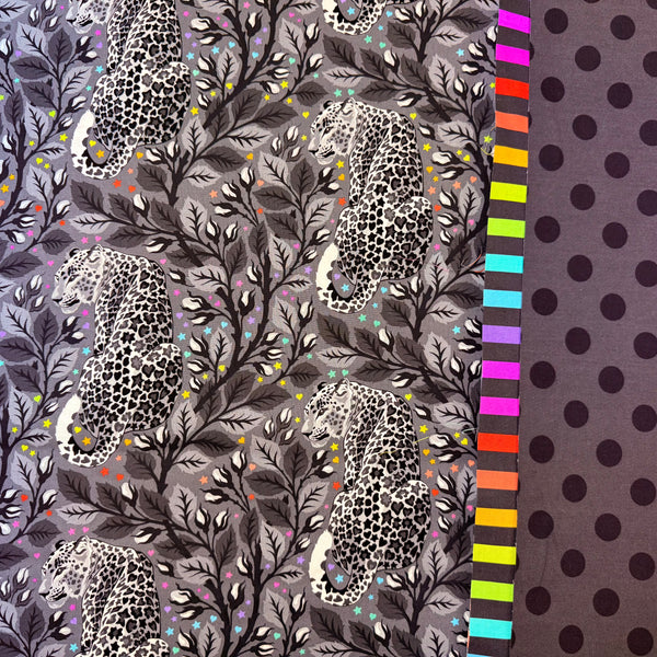 Pillowcase KIT - Tula Pink Leopard Dark