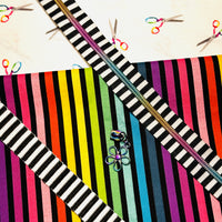 PKQ Grab & Go Large RETREAT Bag KIT - MAKE by Quiet Play - with BONUS 3 pc Rainbow Key Fob Hardware
