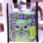 Louie Waist Pack Fabric KIT - Full Moon Forest OWL - 1”buckle and webbing - MEDIUM - With Printed pattern by Uh Oh Creations