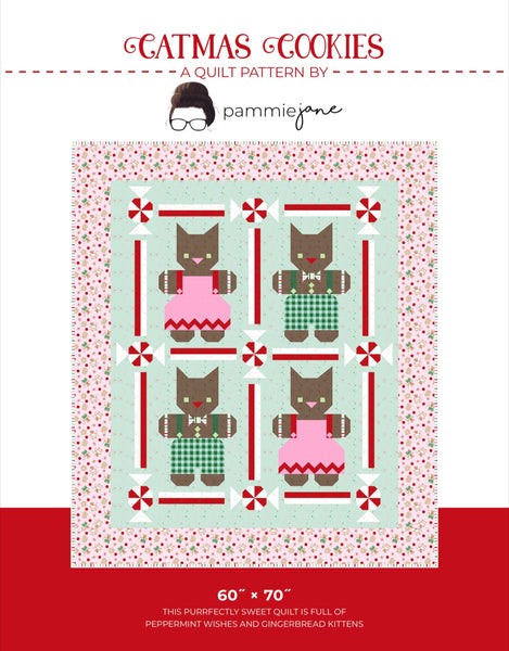Catmas Cookies Quilt Kit - 60”x70”